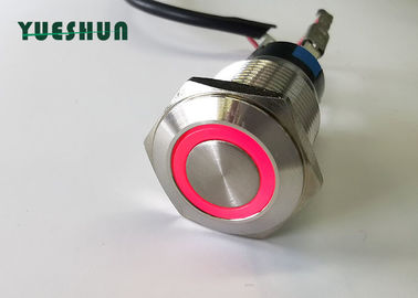 16mm Push Button Switch LED Illuminated, Sakelar Tombol Dorong Otomotif